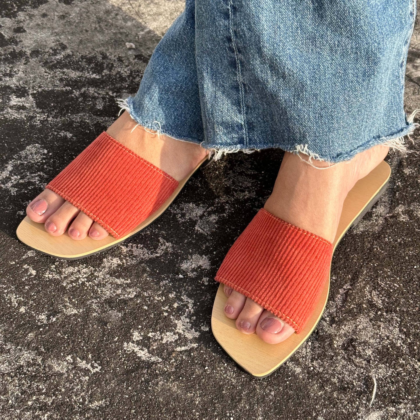 Corduroy Sliders