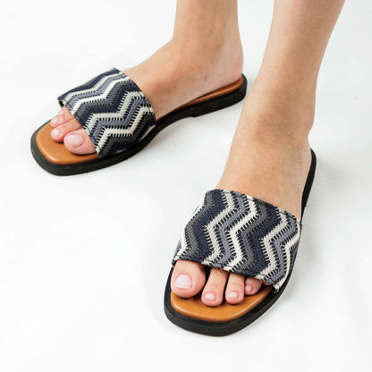 Chevron Grey Slides