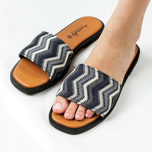 Chevron Grey Slides