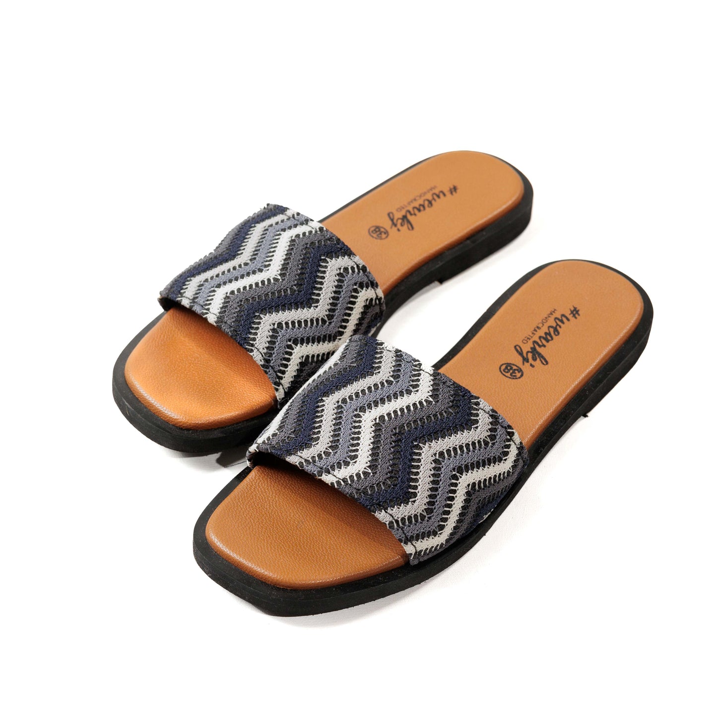 Chevron Grey Slides