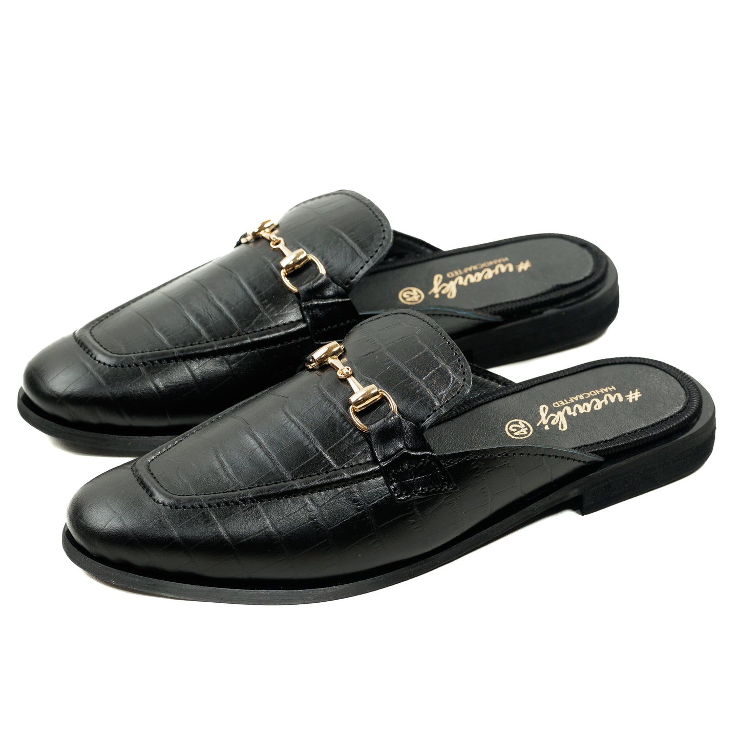 Marine Black Slipons