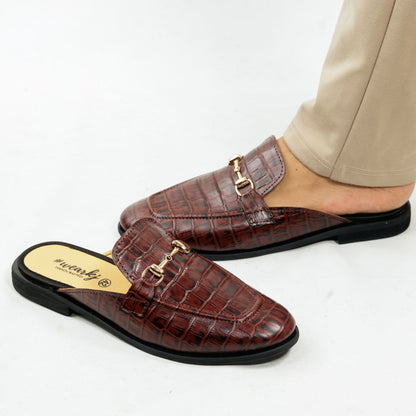 Marine Brown Slipons