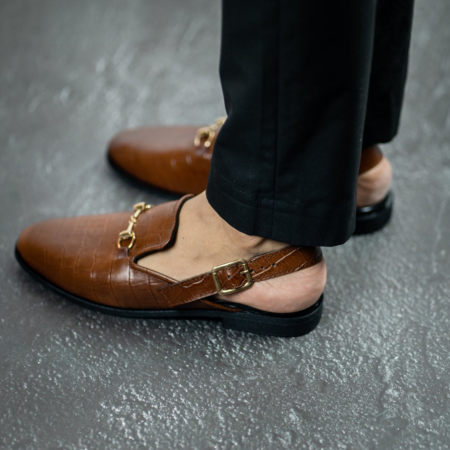 Tawny Belt Slipons