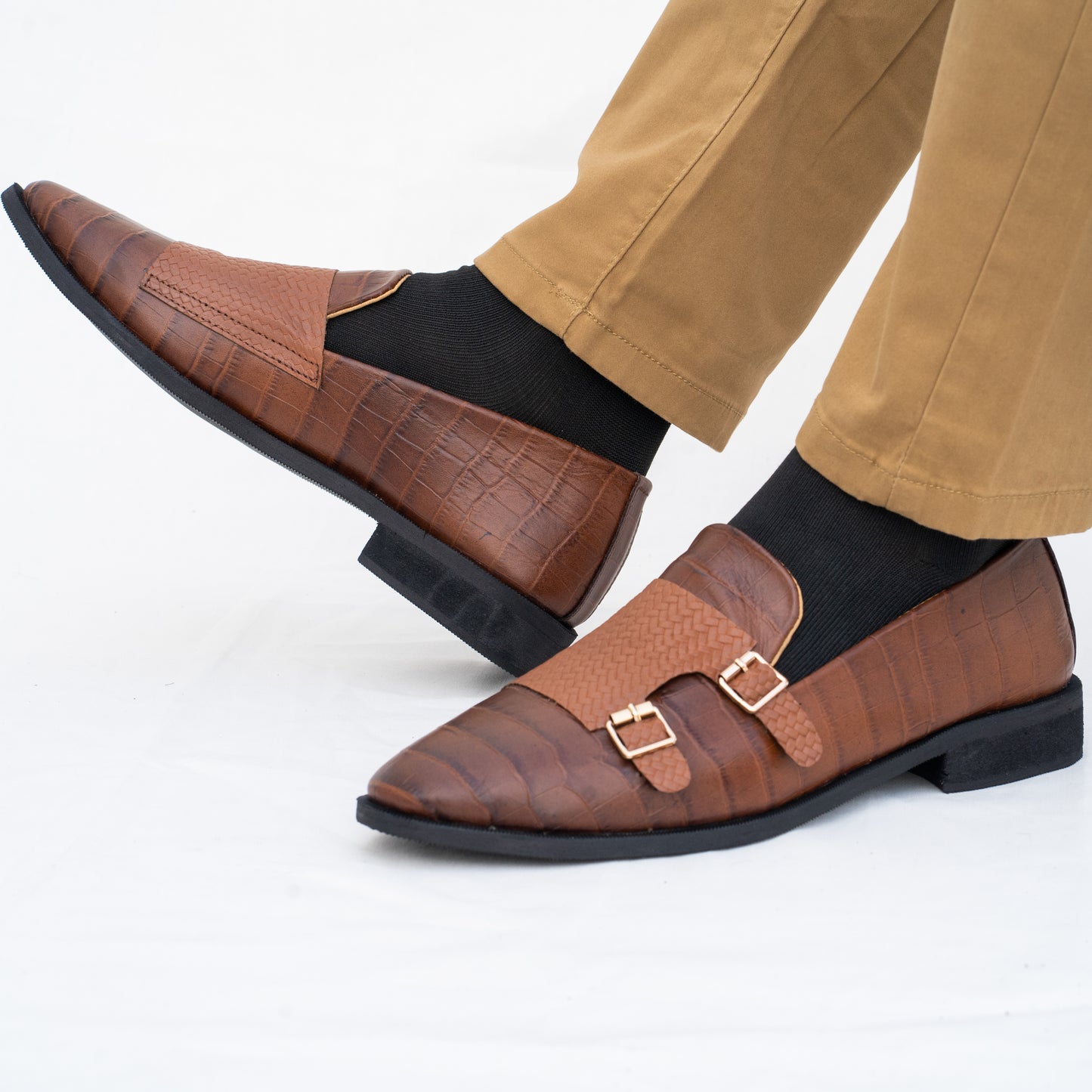 Tawny Double Monk Loafer